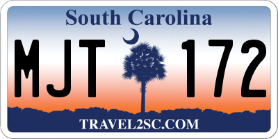 SC license plate MJT172
