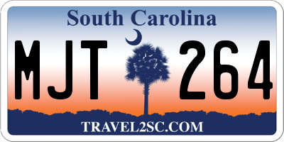SC license plate MJT264