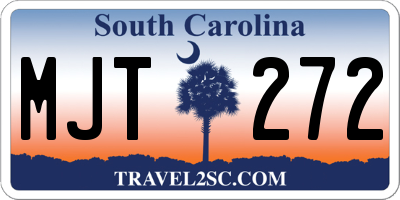 SC license plate MJT272