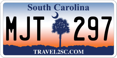 SC license plate MJT297