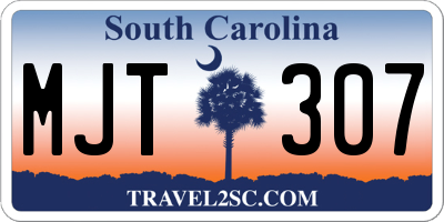 SC license plate MJT307