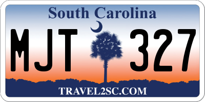 SC license plate MJT327