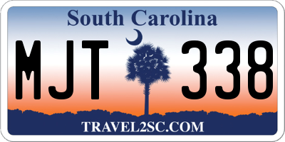 SC license plate MJT338