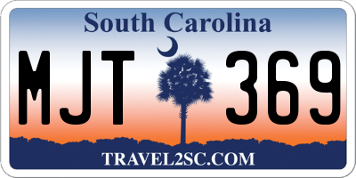 SC license plate MJT369
