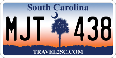 SC license plate MJT438