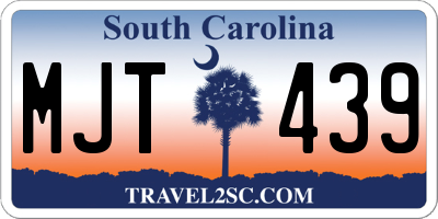 SC license plate MJT439