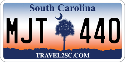 SC license plate MJT440