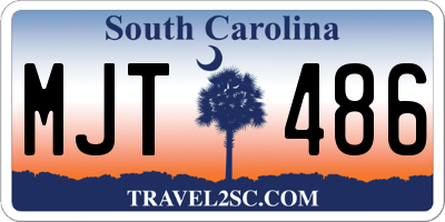 SC license plate MJT486