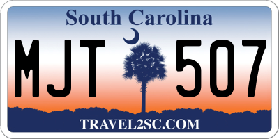 SC license plate MJT507