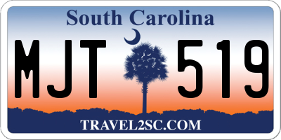 SC license plate MJT519