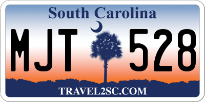 SC license plate MJT528