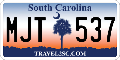 SC license plate MJT537