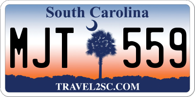 SC license plate MJT559