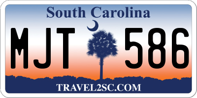 SC license plate MJT586