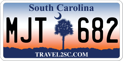 SC license plate MJT682