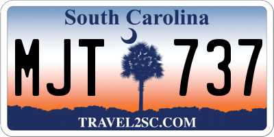 SC license plate MJT737