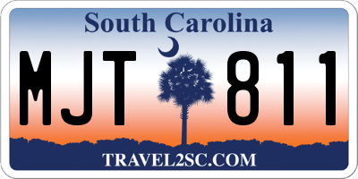 SC license plate MJT811
