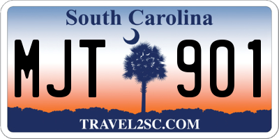 SC license plate MJT901