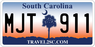 SC license plate MJT911