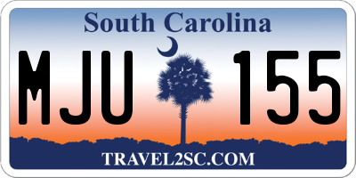SC license plate MJU155
