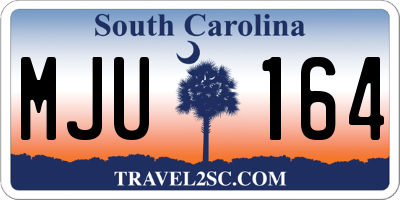 SC license plate MJU164