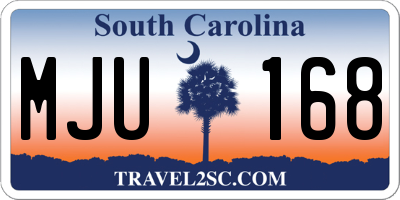 SC license plate MJU168