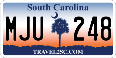SC license plate MJU248