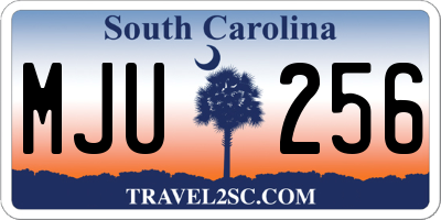 SC license plate MJU256