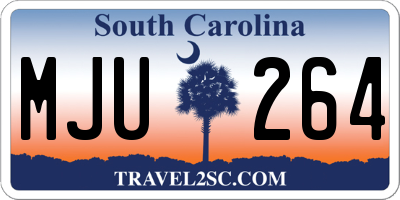 SC license plate MJU264