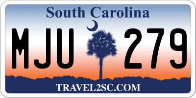 SC license plate MJU279