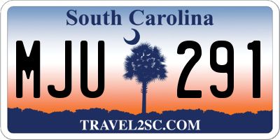 SC license plate MJU291