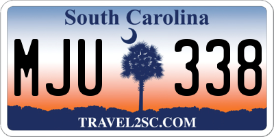 SC license plate MJU338