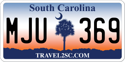 SC license plate MJU369