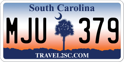 SC license plate MJU379