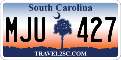 SC license plate MJU427