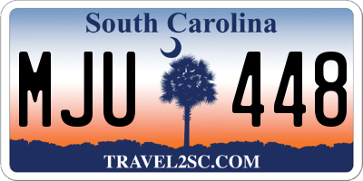 SC license plate MJU448