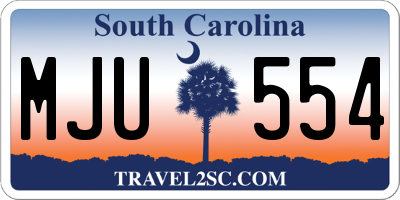 SC license plate MJU554