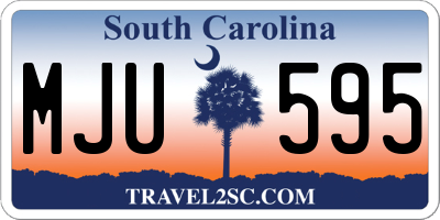 SC license plate MJU595
