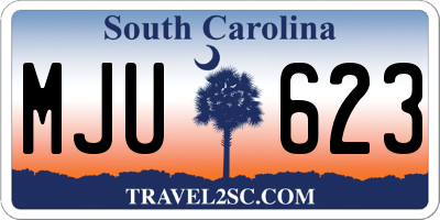 SC license plate MJU623