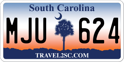 SC license plate MJU624