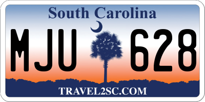 SC license plate MJU628