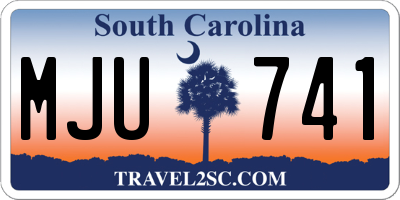 SC license plate MJU741