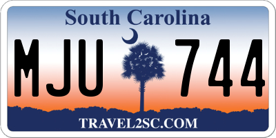 SC license plate MJU744