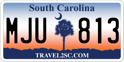 SC license plate MJU813