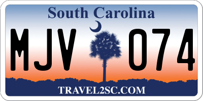 SC license plate MJV074