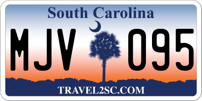 SC license plate MJV095