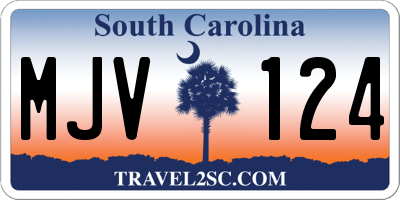 SC license plate MJV124