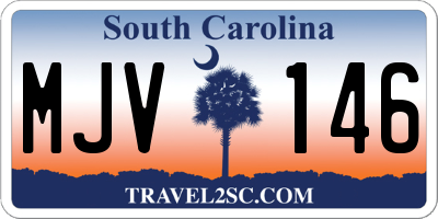 SC license plate MJV146