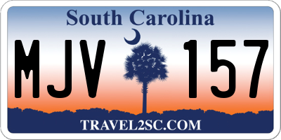 SC license plate MJV157
