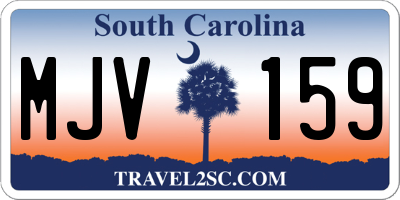 SC license plate MJV159